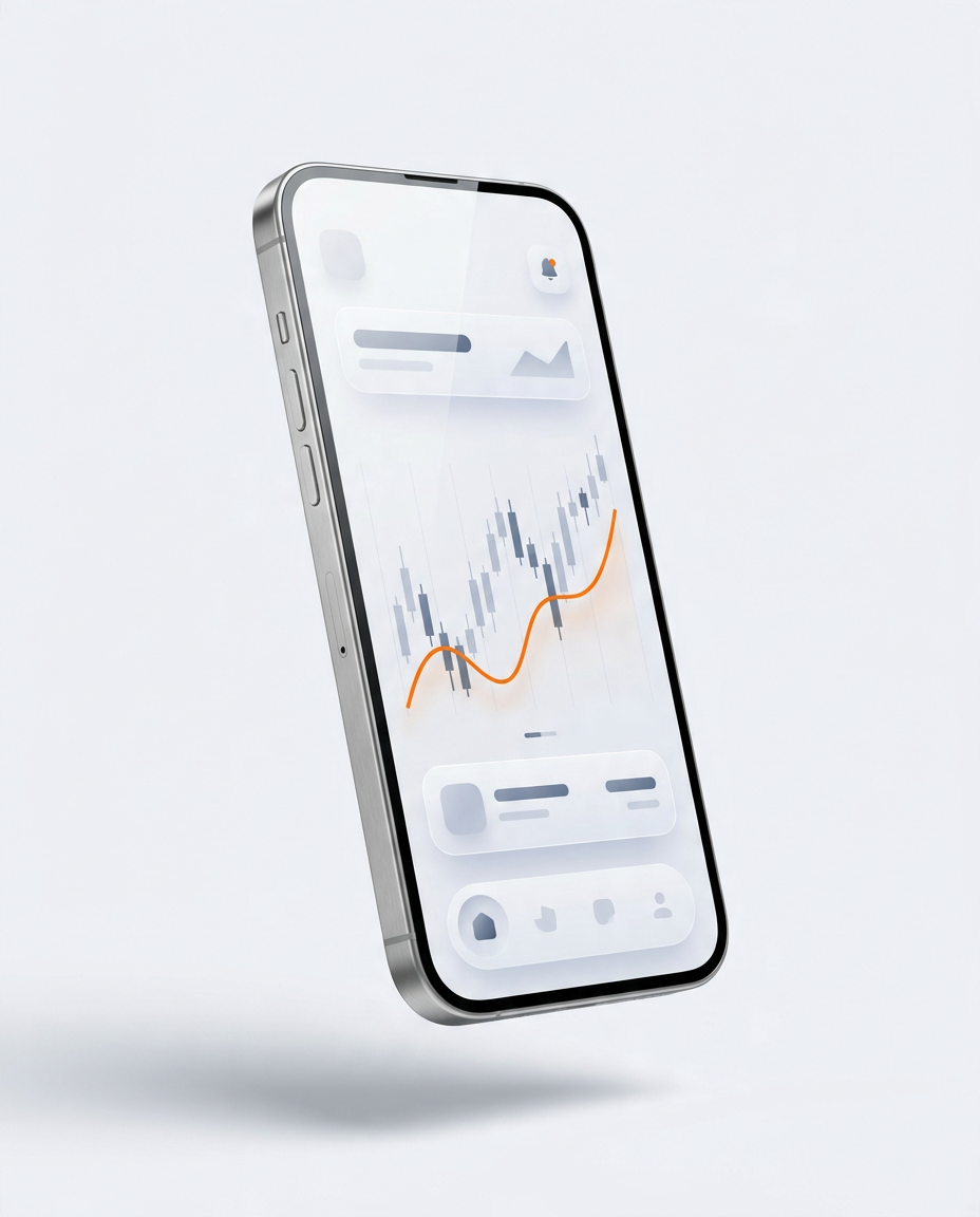 Lifeline Venture trading app running on a smartphone